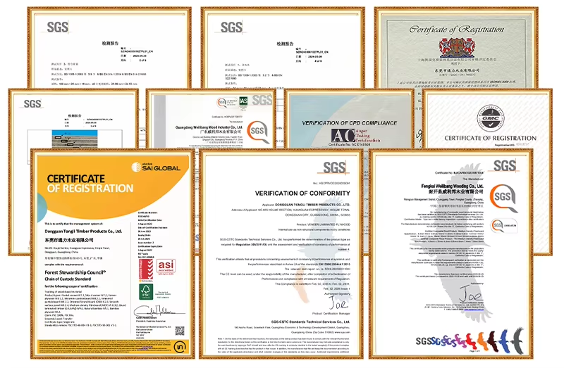 Wood veneer panel certifications